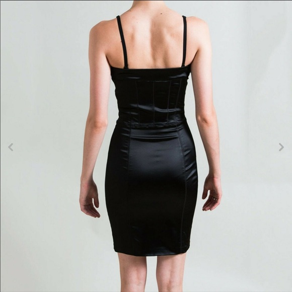 JOHN GALLIANO EMBELLISHED FITTED SATIN DRESS - Picture 3 of 8